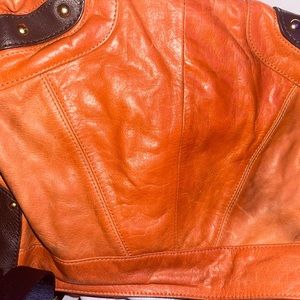 Tasche Burnt Orange Leather Hobo